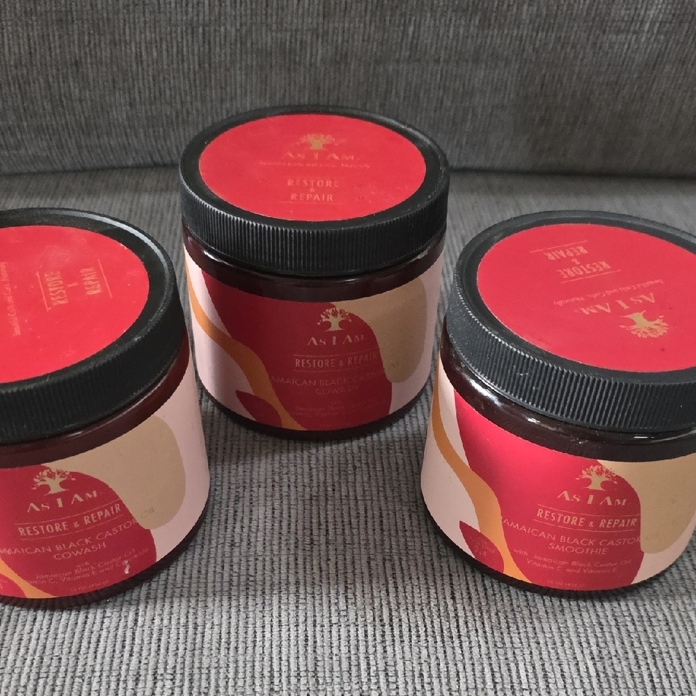 As I Am Restore & Repair Cowash Set Of 3, 16oz Each, New, For Hair Types 3&4. - Picture 10 of 10